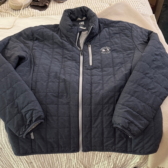 Cutter & Buck Men's Dark Gray Puffer Jacket - Picture 1 of 3